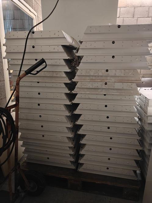 25x TL plafond bakken 60x60, inclusief TL's, Huis en Inrichting, Lampen | Plafondlampen, Gebruikt, Metaal, Ophalen
