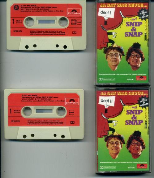 Snip & Snap Ja dat was revue hoogtepunten 2 cassettes ZGAN, Cd's en Dvd's, Cassettebandjes, Zo goed als nieuw, Origineel, Humor en Cabaret