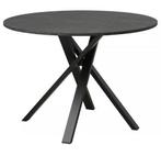 IKEA MARIEDAMM Tafel - Zwart Marmer Effect - 105 cm, Ophalen, Kunststof, 100 tot 150 cm, Rond