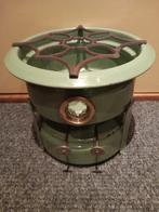 Resedagroen emaille 2pits petroleumstel, Ophalen of Verzenden