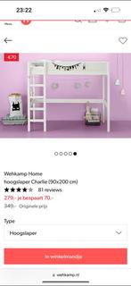 1 persoons hoogslaper, Huis en Inrichting, Slaapkamer | Stapelbedden en Hoogslapers, Eenpersoons, Ophalen of Verzenden, 200 cm