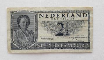 2½ gulden biljet beschikbaar voor biedingen