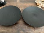 2 MOOIE ZWARTE BAMBOE SCHALEN  🖤🖤, Overige materialen, Schaal, Rond, Nieuw
