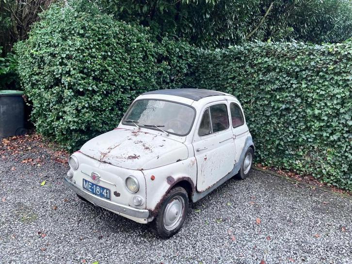 Fiat 500 D, Auto's, Fiat, Bedrijf, Te koop, Benzine, Coupé, Handgeschakeld, Origineel Nederlands, Wit, Achterwielaandrijving, Gebruikt