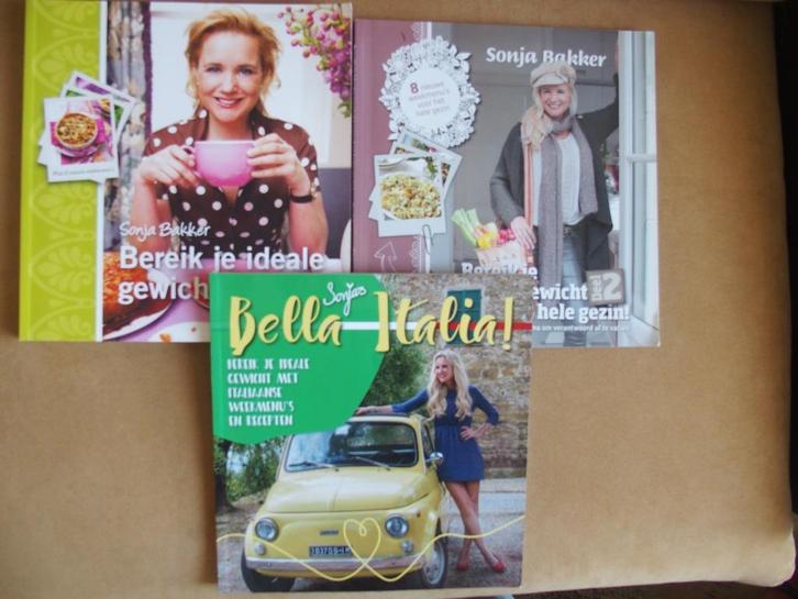 3x Sonja Bakker - gewicht - dieet, Boeken, Kookboeken, Zo goed als nieuw, Overige gebieden, Gezond koken, Ophalen of Verzenden