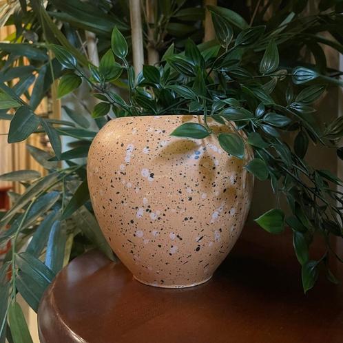 VAAS ELLE KERAMIEK VINTAGE, Huis en Inrichting, Woonaccessoires | Vazen, Zo goed als nieuw, Overige kleuren, Minder dan 50 cm
