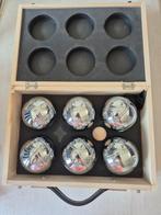 Luxe jeu de boules set in houten kistje, Sport en Fitness, Ophalen of Verzenden, Zo goed als nieuw