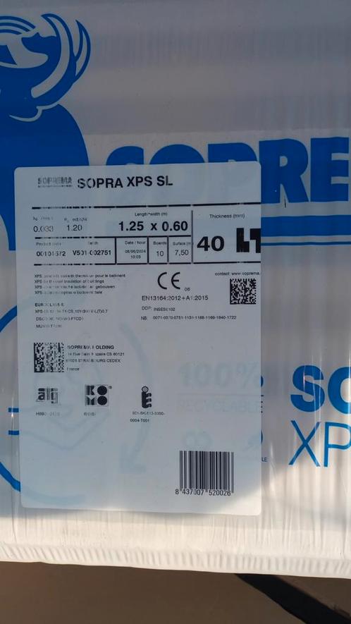 Isolatie sopra xpa sl, Doe-het-zelf en Verbouw, Isolatie en Afdichting, Nieuw, Overige materialen, Minder dan 4 cm, Ophalen