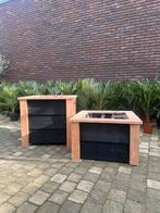 DOUGLAS SET BLOEMBAKKEN RABAT 2 ST, Tuin en Terras, Bloembakken en Plantenbakken, Ophalen, Minder dan 60 cm, Vierkant, Nieuw