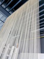 2x taupe kleur draadjesgordijn van 240cm breed en 270cm lang, Ophalen, Bruin, 200 cm of meer, Zo goed als nieuw