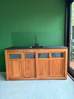 Keukenblok te koop!, Huis en Inrichting, Keuken | Keukenelementen, Ophalen, Bruin, 150 tot 200 cm, Zo goed als nieuw