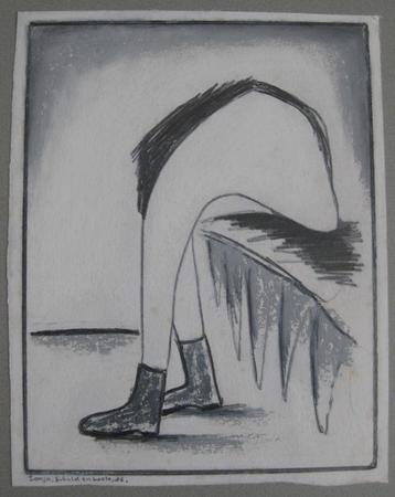Rienold Postma tekening Sonja, Schuld en boete, 1986 beschikbaar voor biedingen