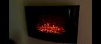 Wall Fireplace with LED flame effects 900/1800 W, Huis en Inrichting, Haarden, Ophalen, Nieuw, Elektrische haard