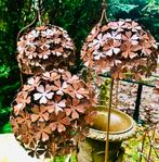 * IJzeren bloem Tuinsteker bloemen staal Hortensia roest, Ophalen, Nieuw