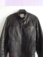 echt leren lederen heren mannen motorjack   biker  jack, Ophalen of Verzenden, Zo goed als nieuw, Maat 48/50 (M), Bruin