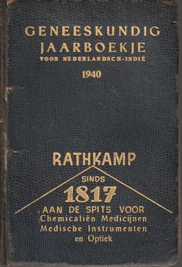Geneeskundig jaarboekje voor Nederlands Indië 1940 beschikbaar voor biedingen