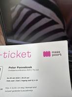2 x 1e rang rij 5 ticket peter pannekoek 8 okt. Venlo, Tickets en Kaartjes, Twee personen, Oktober