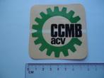 sticker oud CCMB ACV vakbond jaren 70 vintage retro, Verzamelen, Verzenden, Zo goed als nieuw, Bedrijf of Vereniging