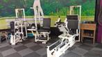 Technogym Leg Extension (ROM) + Leg Press + Vertical Row +, Ophalen, Gebruikt, Metaal, Krachtstation