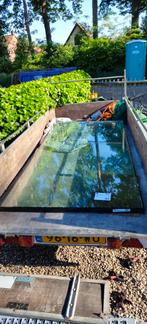 Triple glas 1130*2282 met barst, Ophalen, Gevelraam of Ruit, Gebruikt, 80 tot 120 cm