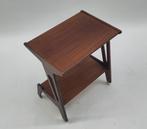 Vintage bijzettafeltje Louis v Teeffelen teak hout sidetable, Ophalen, Gebruikt, ., .