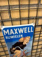 Maxwell Rijwielen emaille reclamebord, Verzamelen, Merken en Reclamevoorwerpen, Reclamebord, I, Nieuw, Ophalen of Verzenden