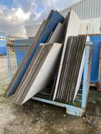 grote voorraad trespa platen&stroken nieuw&gebruikt, Doe-het-zelf en Verbouw, Platen en Panelen, Ophalen, Nieuw, HPL, Minder dan 20 mm