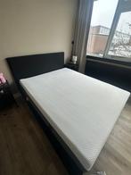 Bed en Emma matras 160 x 200 mm, Huis en Inrichting, Slaapkamer | Boxsprings, Ophalen, Gebruikt, Zwart, Tweepersoons