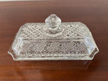 Vintage botervloot Avon, helder persglas. beschikbaar voor biedingen