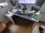 IKEA MALM Desk White, Ophalen, Met wielen, Zo goed als nieuw, Bureau