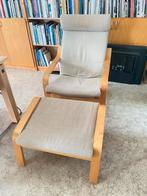 IKEA stoel met voetenbank, Ophalen, Gebruikt, Hout