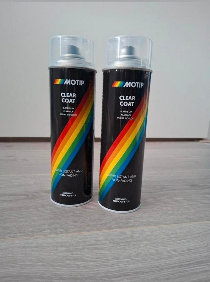 Motip Clear Coat Spuitbussen, Auto-onderdelen, Carrosserie en Plaatwerk, Universele onderdelen, Voor, Achter, Links, Rechts, Nieuw