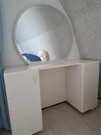 Toilettafel met spiegel - kleine beschadiging, Ophalen, Minder dan 100 cm
