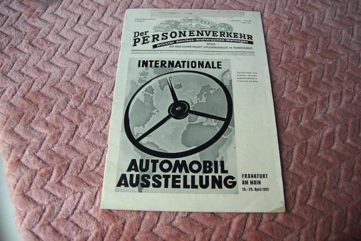 Der personenverkehr 19-29 april 1951, Boeken, Auto's | Folders en Tijdschriften, Gelezen, Overige merken, Ophalen of Verzenden