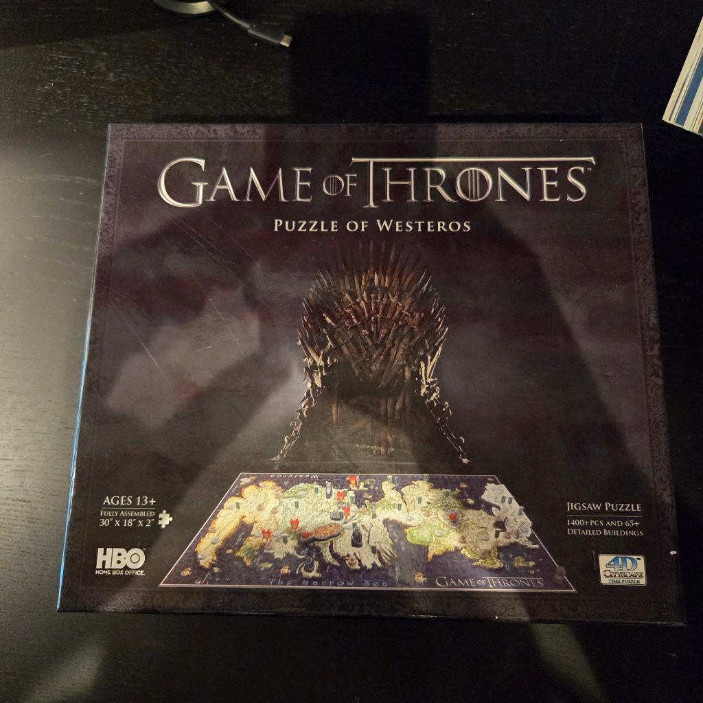 Game of Thrones - 4D puzzel of Westeros, Hobby en Vrije tijd, Denksport en Puzzels, Ophalen of Verzenden, 500 t/m 1500 stukjes