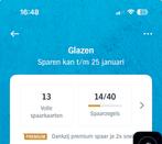 Glazen sparen - Volle spaarkaarten en zegels, Ophalen of Verzenden, Winkel, Super of Benzinepomp, Volle spaarkaart