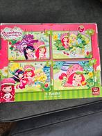 4 puzzels van strawberry shortcake, Ophalen, Meer dan 50 stukjes, Gebruikt