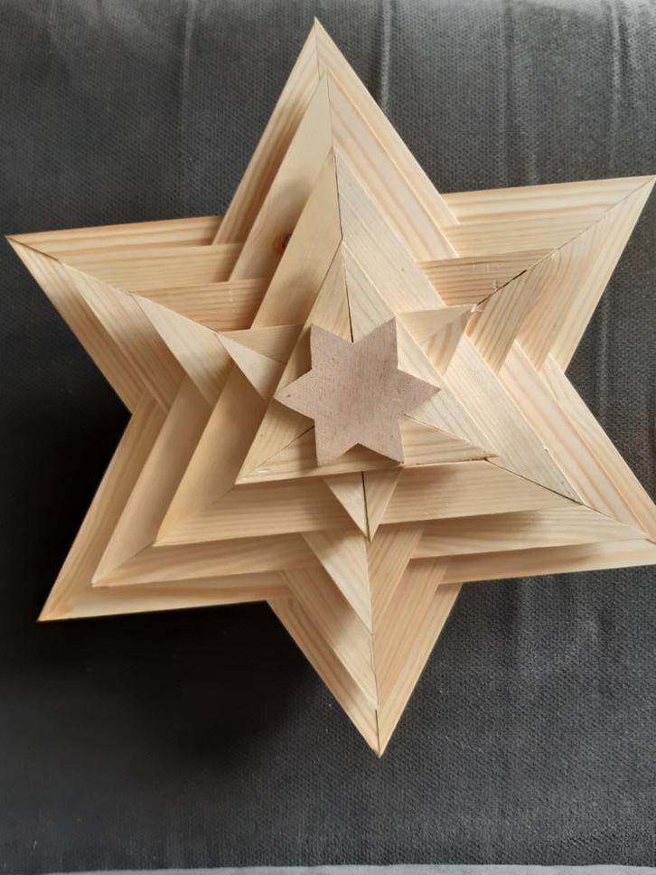 Houten Kerstster  groot model, Diversen, Kerst, Nieuw, Ophalen of Verzenden