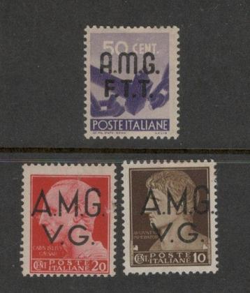 1945 3w-AMG/VG geallieerde-bezettingszone TRIESTE na WOII beschikbaar voor biedingen