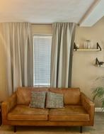 Cognac leren bank, Huis en Inrichting, Banken | Bankstellen, Ophalen, 150 tot 200 cm, Tweepersoons, 75 tot 100 cm