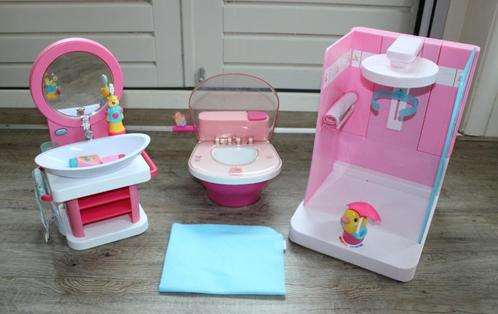 babyborn bad, wc douche wastafel,set babyborn 43, ook jongen, Kinderen en Baby's, Speelgoed | Poppen, Zo goed als nieuw, Babypop
