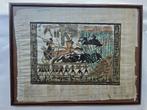 Handbeschilderde Egyptische papyrus – farao in strijdwagen, Ophalen