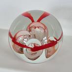 Presse-Papier luchtbellen rode lijnen, gemerkt Svoboda 10cm., Ophalen of Verzenden