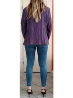 Erfo metallic paarse blazer vintage '00s roezels M-L 35044, Erfo, ., Paars, Maat 42/44 (L)