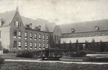 St. Gerardus-Retraitehuis Seppe. - Zijgevel. - 1919 gelopen beschikbaar voor biedingen