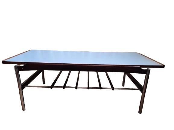 Vintage Louis van teeffelen industrieel design salontafel, Huis en Inrichting, Tafels | Salontafels, Gebruikt, Minder dan 50 cm