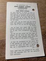 Lemmerling 1917 Cadier en Keer 1968 Heerlen x Nijssen, Verzamelen, Ophalen of Verzenden, Bidprentje