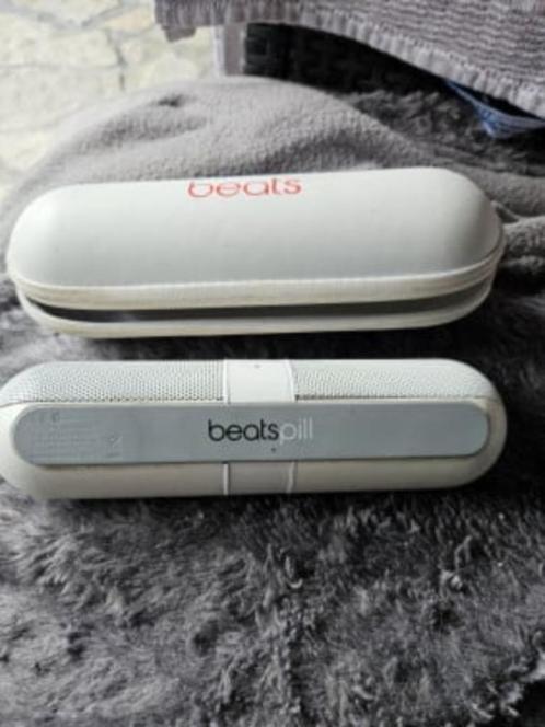 Mooie Dr. dre Beats pill speaker bluetooth incl chase..., Audio, Tv en Foto, Luidsprekers, Gebruikt, Front, Rear of Stereo speakers