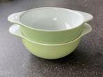 Pastel groene soepkoppen Goedewaagen Gouda Holland plateel, Ophalen of Verzenden