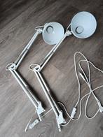 Twee witte Moderne LED Nagellamp of Bureau, Knutsel Lamp, Ophalen, Zo goed als nieuw, Metaal, Modern